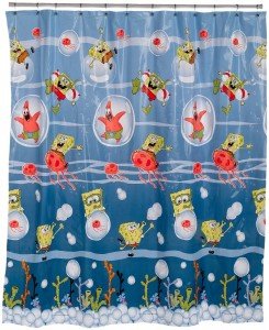 spongebob shower curtain