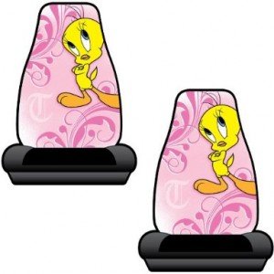 tweety car seat cover pink
