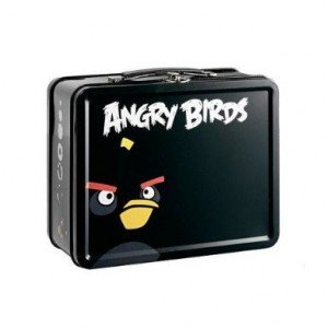 angry birds lunch box black