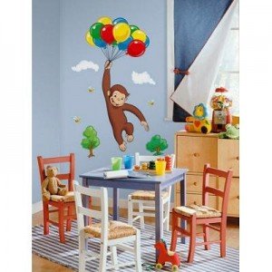 curious george wall decal