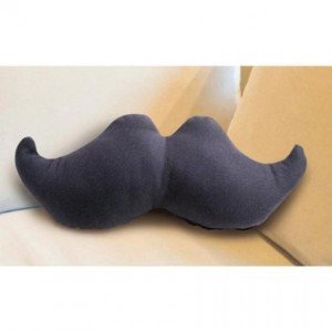 mustache pillow