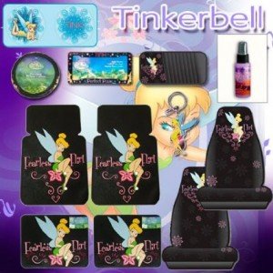 tinkerbell car accessories green