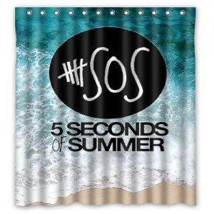 5 seconds of summer shower curtain